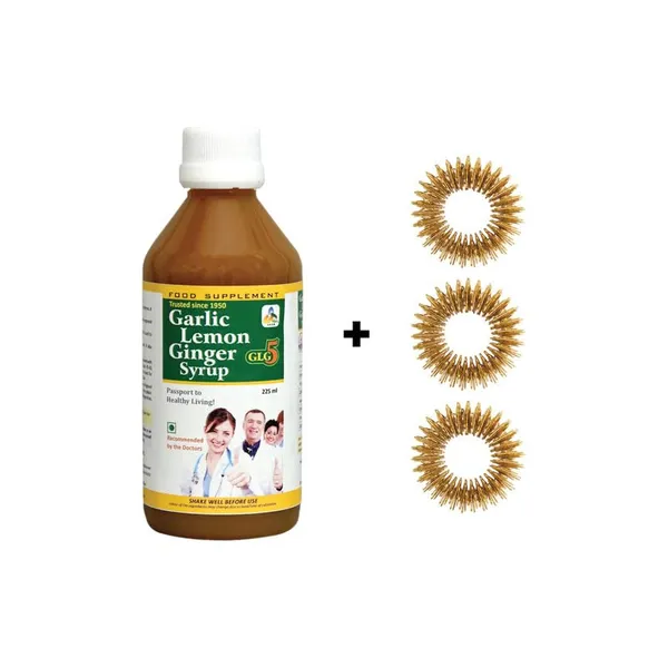 Sksb_Garlic_Lemon_Ginger_Syrup_With_Honey_&_Acupressure_Rings_Pack_Of_4