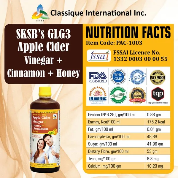 Sksb_Apple_Cider_Vinegar_Honey_Cinnamon_Health_Supplement_Pack_Of_4