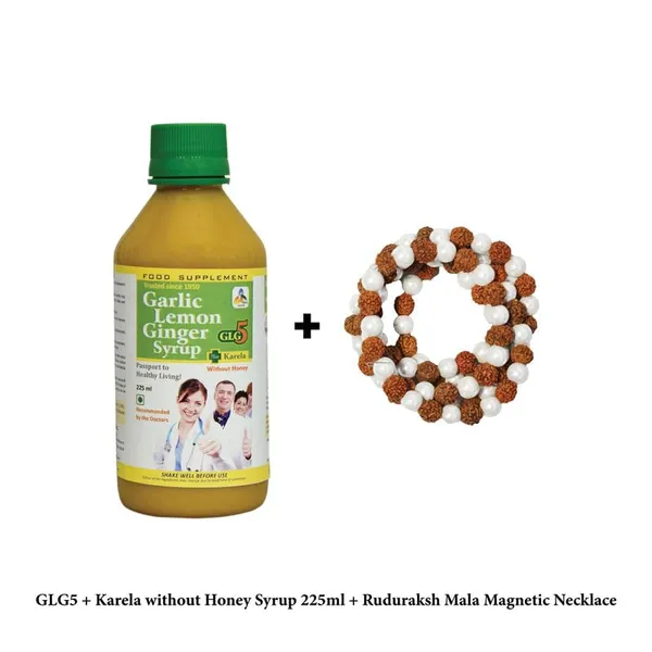 Sksb_Diabetes_Care_Syrup_With_Rudraksha_Magnetic_Necklace_Pack_Of_2