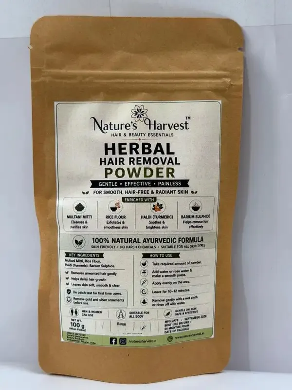 Nature'S_Harvest_Herbal_Multani_Mitti_Turmeric_Hair_Removal_Powder