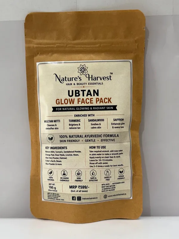Nature'S_Harvest_Ubtan_Multani_Mitti_Turmeric_Glow_Face_Pack
