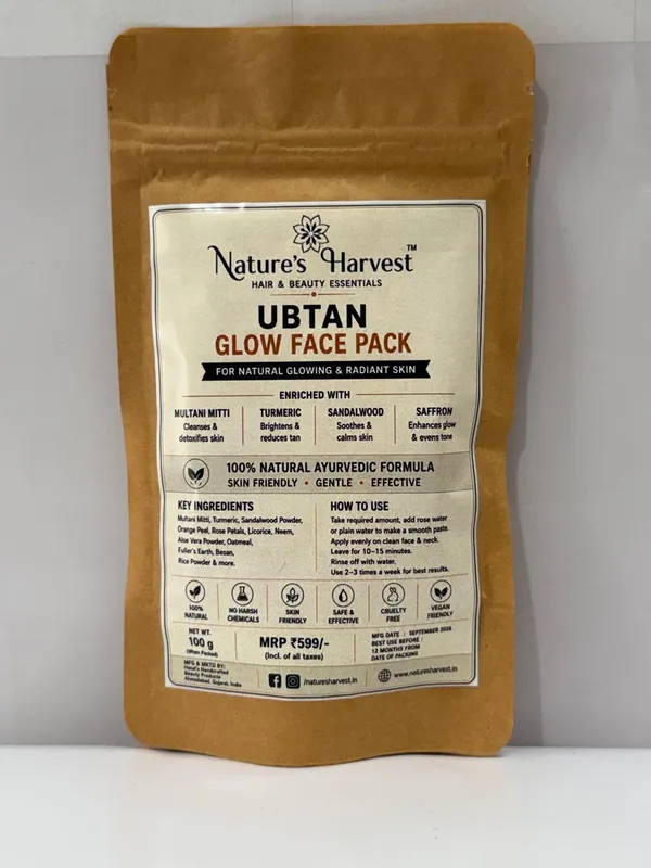 Nature'S_Harvest_Ubtan_Multani_Mitti_Turmeric_Glow_Face_Pack