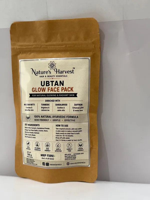 Nature'S_Harvest_Ubtan_Multani_Mitti_Turmeric_Glow_Face_Pack