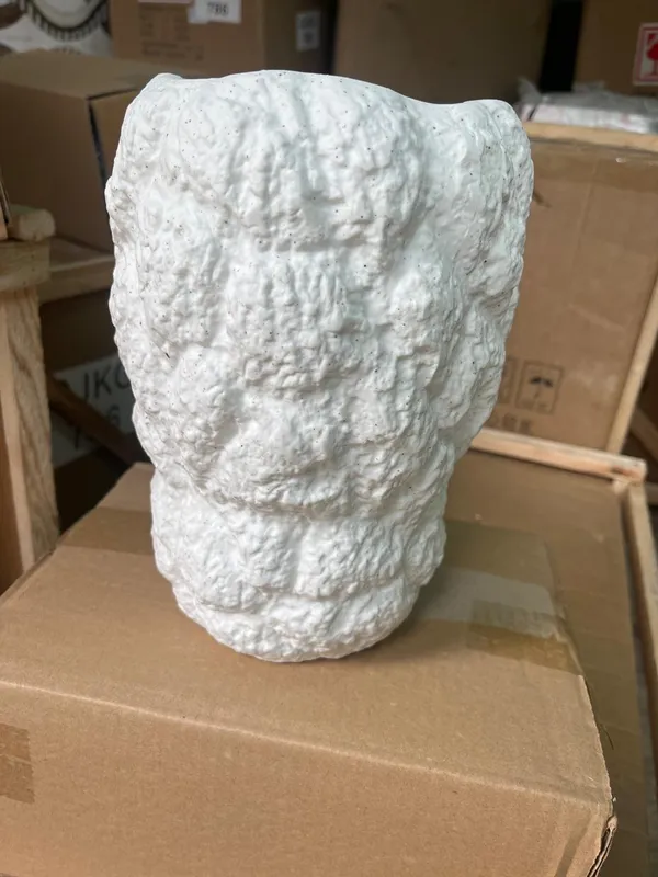 Ceramic_Organic_Sculpted_Textured_White_Vase