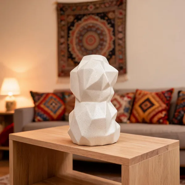 Ceramic_Modern_Low-Poly_Dog_Figurine_Geometric_Vase