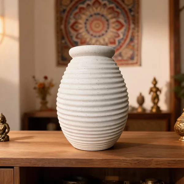 Ceramic_Contemporary_Ribbed_Decorative_Vase