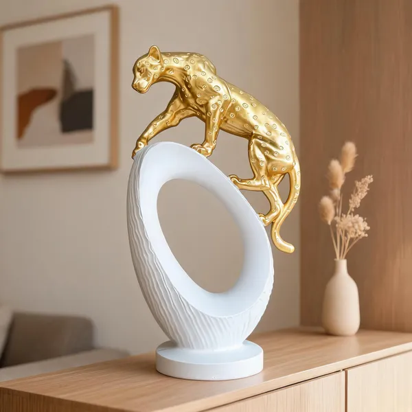 Resin_Modern_Gold_Leopard_Decorative_Sculpture