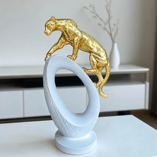 Resin_Modern_Gold_Leopard_Decorative_Sculpture