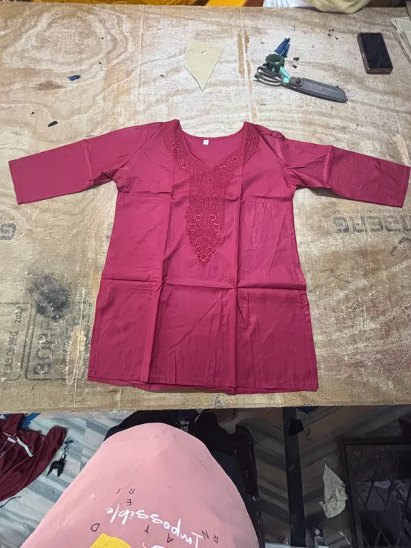 Magenta_60%_Cotton,_40%_Polyester_Premium_Straight_Kurta_For_Women