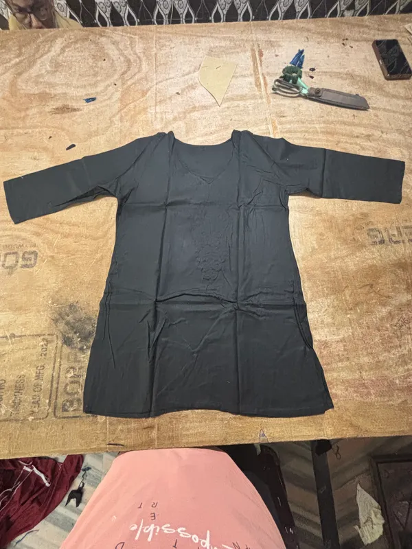 Black_60%_Cotton,_40%_Polyester_Premium_Straight_Kurta_For_Women