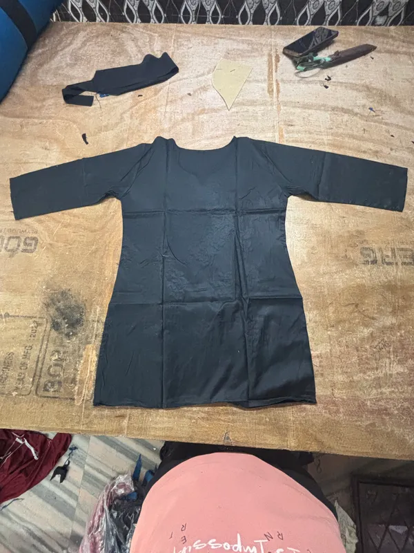 Black_60%_Cotton,_40%_Polyester_Premium_Straight_Kurta_For_Women
