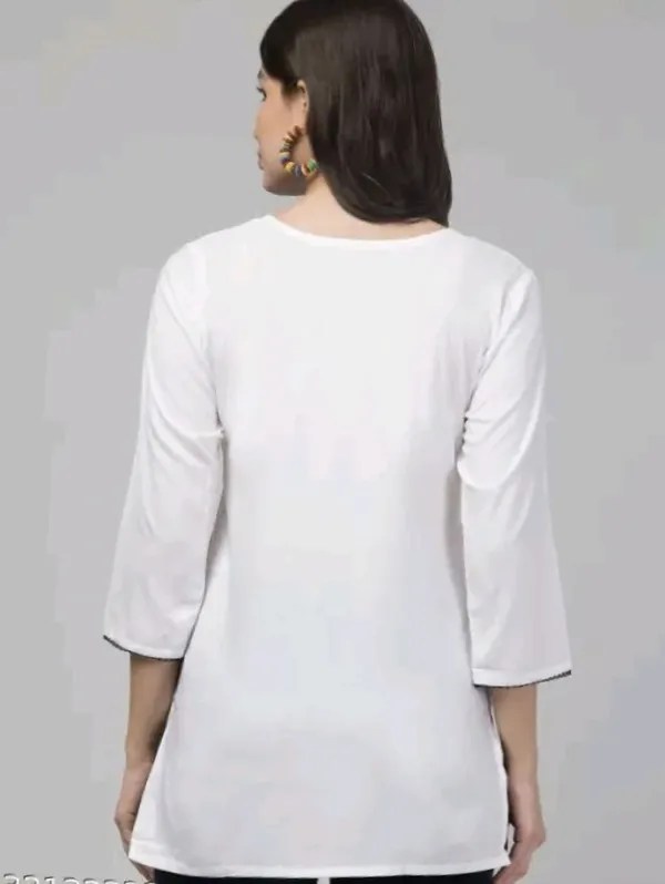 White_60%_Cotton,_40%_Polyester_Premium_Straight_Kurta_For_Women