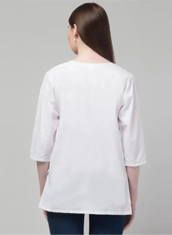White_60%_Cotton,_40%_Polyester_Premium_Straight_Kurta_For_Women