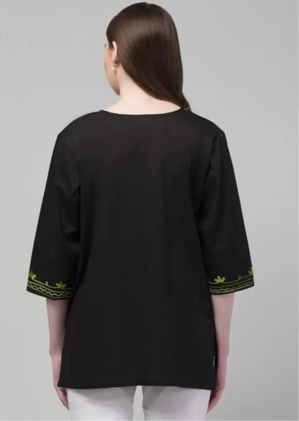 Black_60%_Cotton,_40%_Polyester_Premium_Straight_Kurta_For_Women
