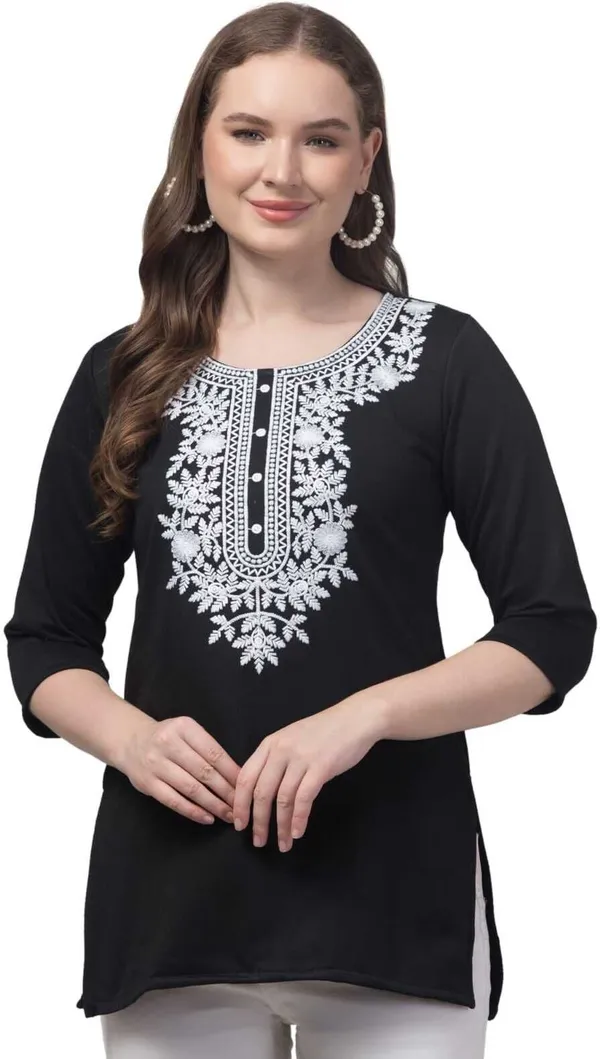 Black_Wool_Premium_Straight_Kurta_For_Women