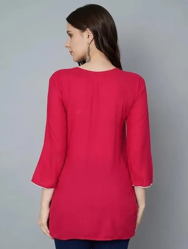 Pink_Viscose_Rayon_Premium_Straight_Kurta_For_Women