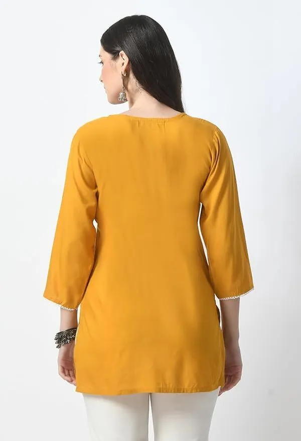 karigari_collection_Women_Embroidered_Kurta_(Yellow)