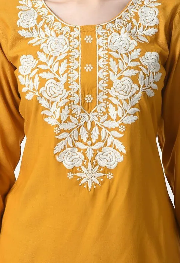 karigari_collection_Women_Embroidered_Kurta_(Yellow)