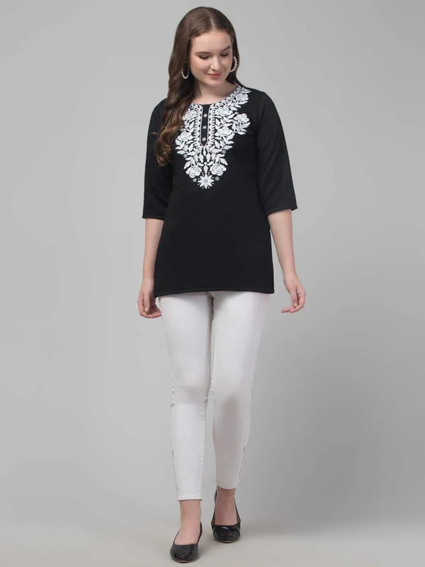 Black_Wool_Premium_Kurta_For_Women