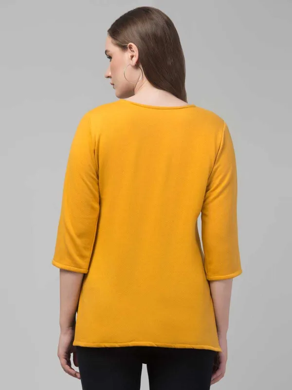 Yellow_Wool_Premium_Kurta_For_Women