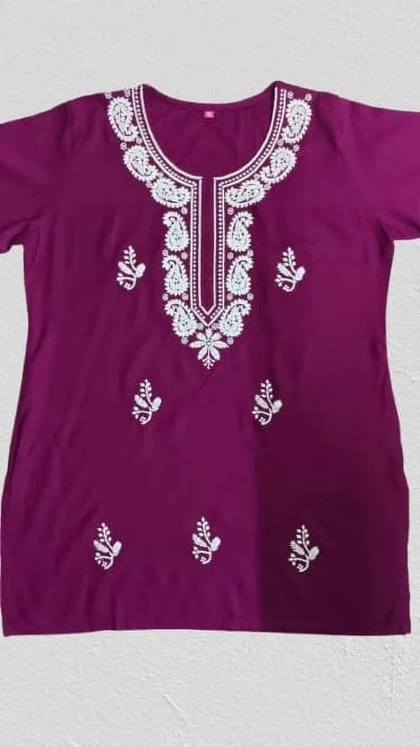 Purple_Viscose_Rayon_Premium_Kurta_For_Women