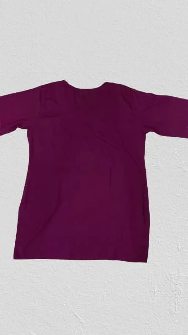 Purple_Viscose_Rayon_Premium_Kurta_For_Women