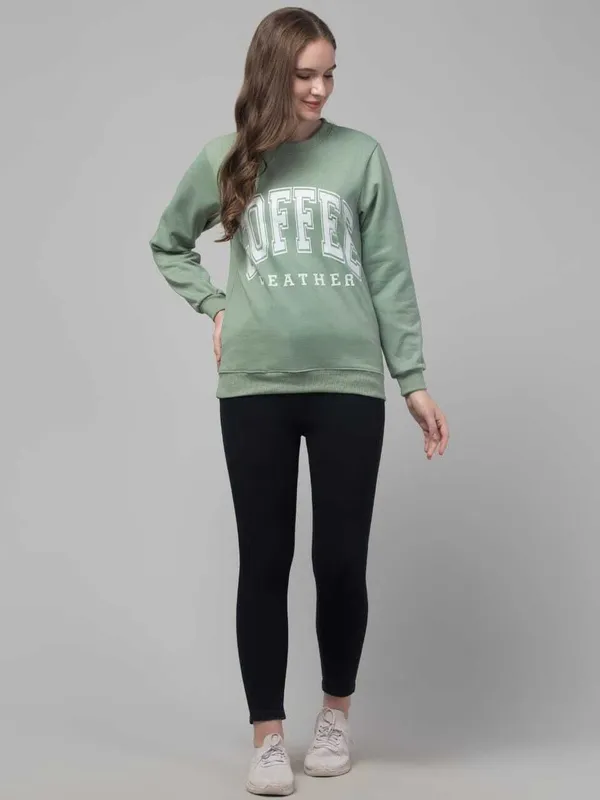Light_Green_Fleece_Premium_Sweatshirt_For_Women