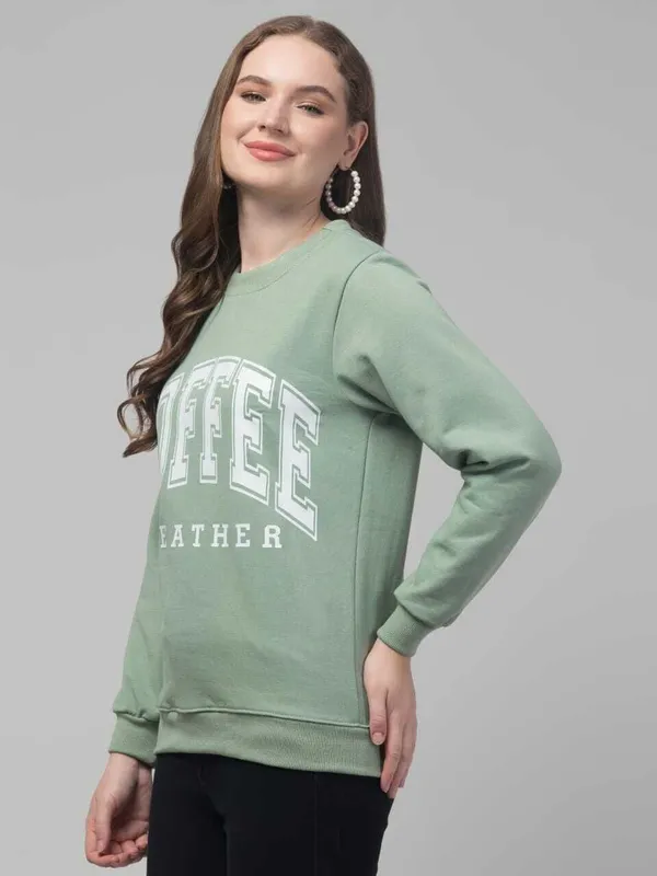 Light_Green_Fleece_Premium_Sweatshirt_For_Women