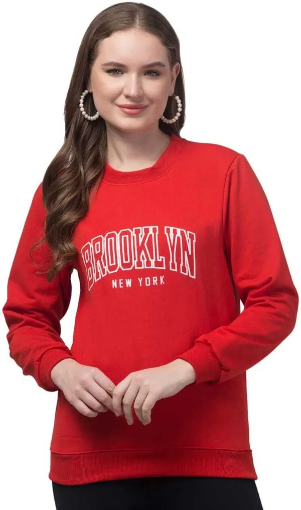 Red_Fleece_Premium_Sweatshirt_For_Women