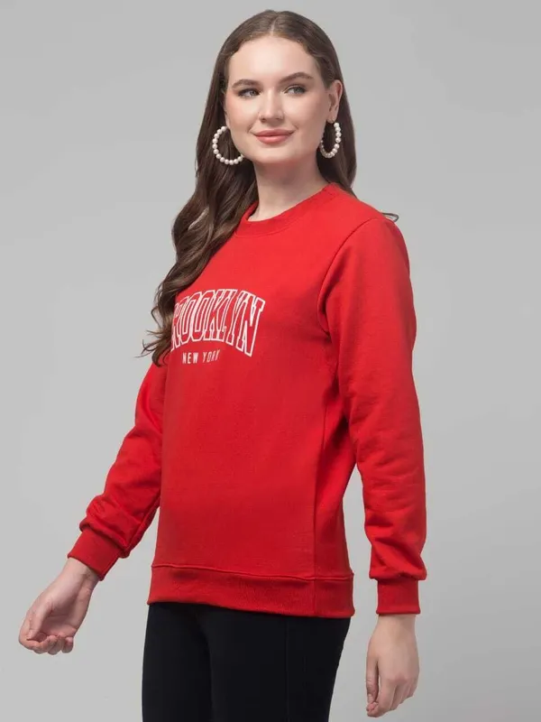 Red_Fleece_Premium_Sweatshirt_For_Women