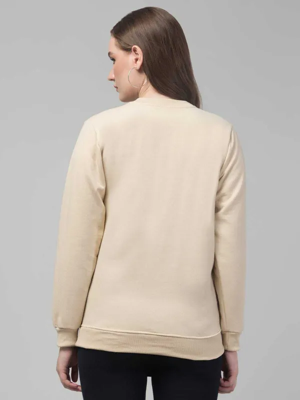 Beige_Fleece_Premium_Sweatshirt_For_Women