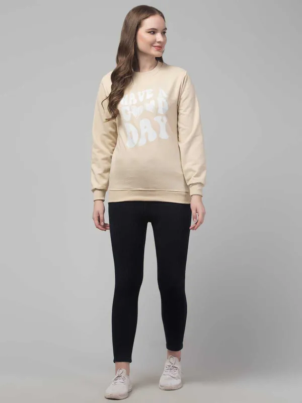 Beige_Fleece_Premium_Sweatshirt_For_Women