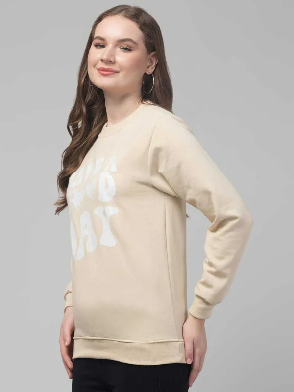 Beige_Fleece_Premium_Sweatshirt_For_Women