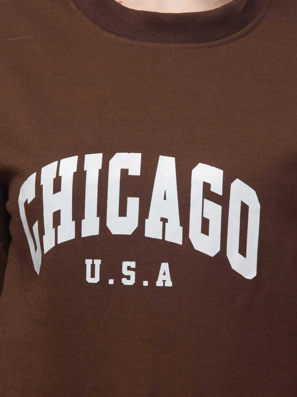 Brown_Fleece_Premium_Sweatshirt_For_Women