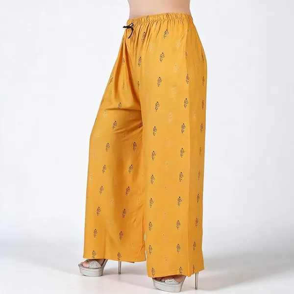 Yellow_Rayon_Trouser_For_Women