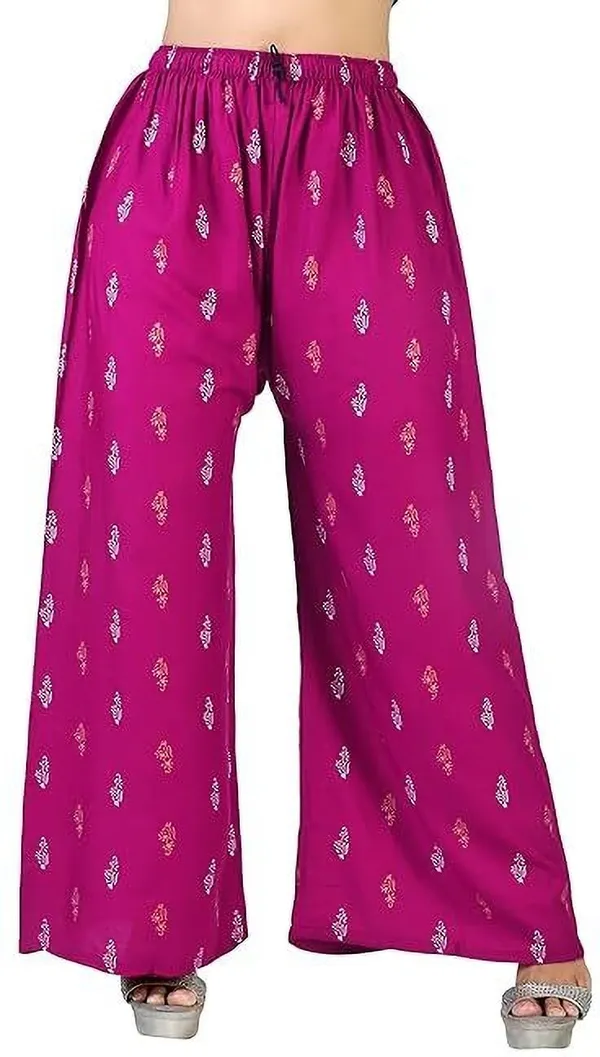 Pink_Viscose_Rayon_Premium_Trousers_For_Women