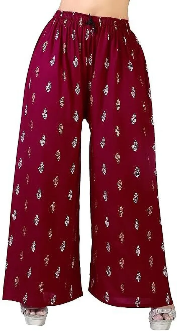 karigari_collection_Regular_Fit_Women_Maroon_Trousers_()