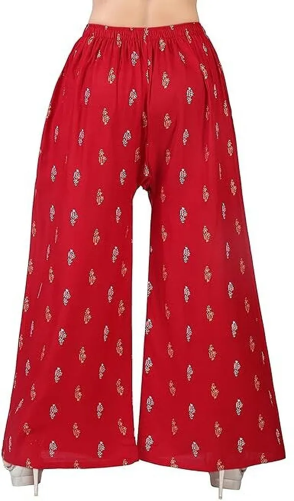 Red_Viscose_Rayon_Premium_Trouser_For_Women