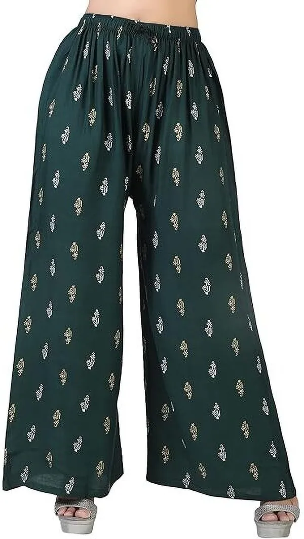 karigari_collection_Regular_Fit_Women_Green_Trousers_()