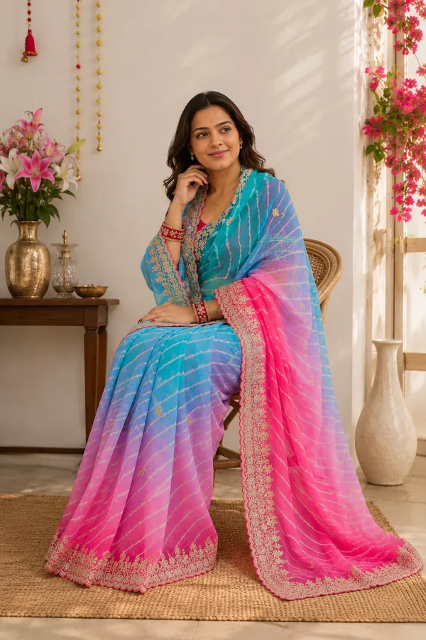 Royal_Candy_Lahariya_Georgette_Saree