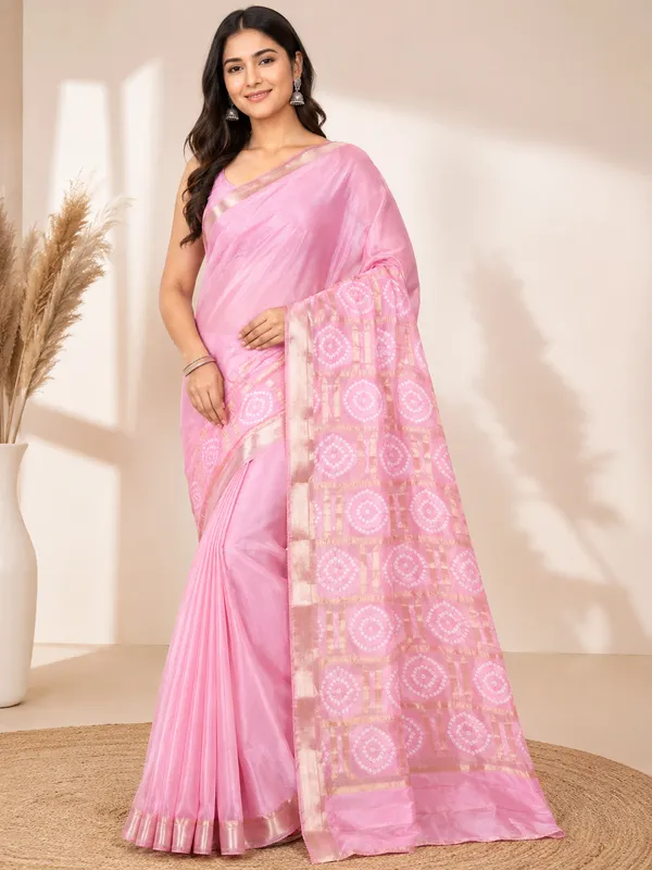 Baby_Pink_Baby_Silk_Designer_Bandhani_Pallu_Saree