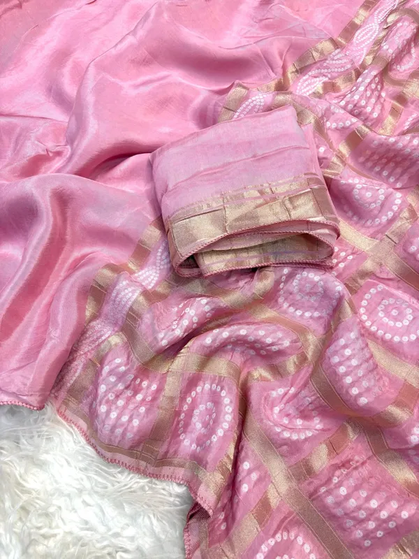 baby_Pink_silk_designer_bandhani_pallu_saree