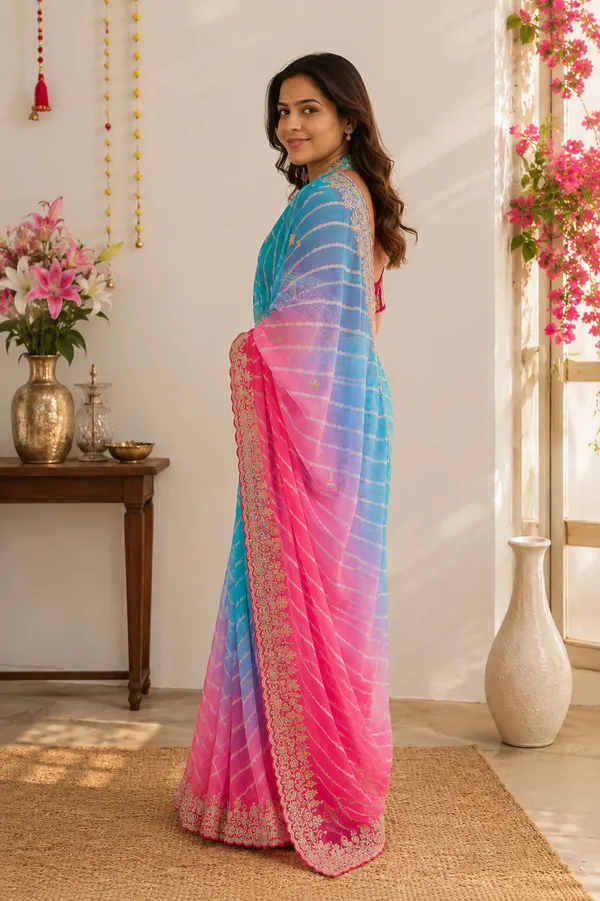 Royal_Candy_Lahariya_Georgette_Saree