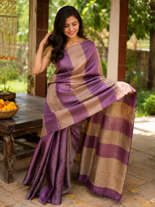 Pure_Tussar_Tissue_Silk_Saree