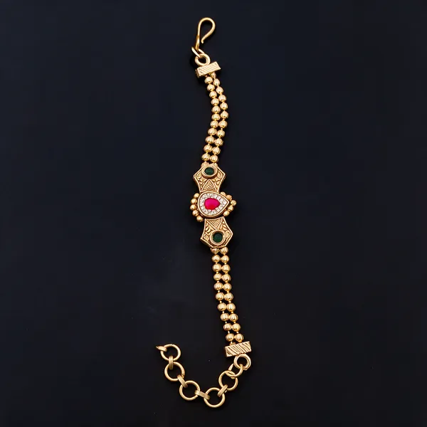 Gold_Premium_Quality_Brass_Copper_Swarovski_Rakhi_Bracelet_For_Women