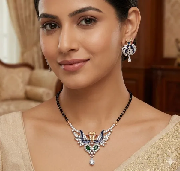 GuruLivora_Alloy_Brass,_Silver_Black,_White_Jewellery_Set_(Pack_of_1)