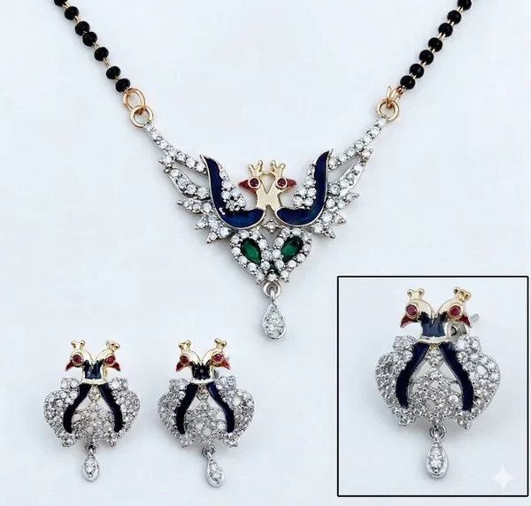 GuruLivora_Alloy_Brass,_Silver_Black,_White_Jewellery_Set_(Pack_of_1)