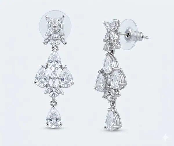 GuruLivora_Brass,_Glass,_Alloy_White,_Silver_Jewellery_Set_(Pack_of_1)
