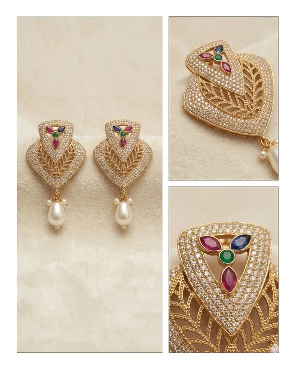 GuruLivora_Brass,_Alloy_Gold,_White,_Red_Jewellery_Set_(Pack_of_1)