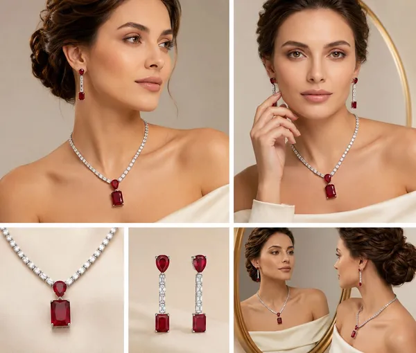 GuruLivora_Brass,_Glass,_Alloy_Red,_Silver_Jewellery_Set_(Pack_of_1)